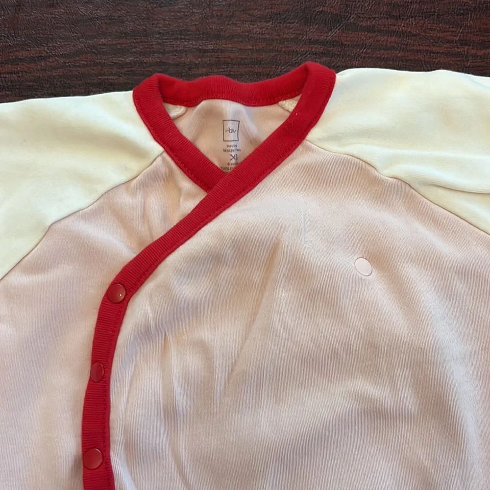 Tea Collection 3 piece pink/red set size 6 months